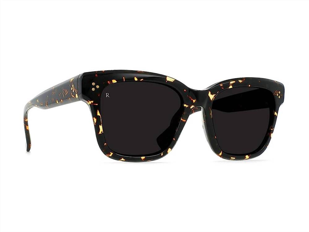NEW RAEN OPTICS unisex breya s870 squared sunglasses in tortoise / dark smoke